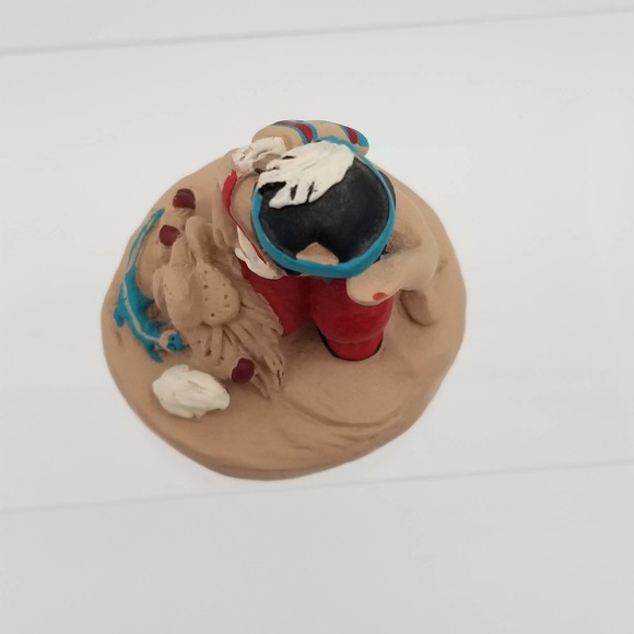 Vintage Handcrafted Clay Native American - Picture 6 of 7